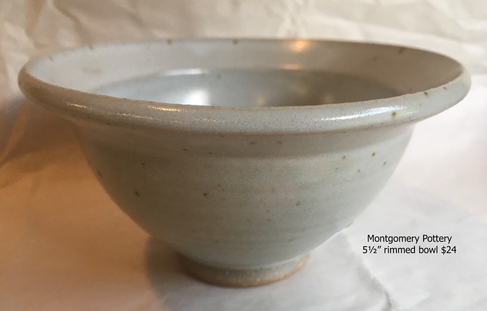 Temple white rimmed bowl